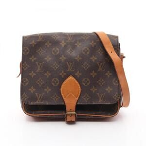 LOUIS VUITTON Brown Monogram Leather Shoulder Bag